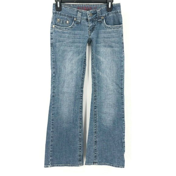 ultra low rise bootcut jeans